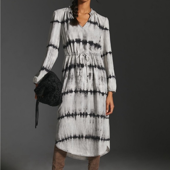 Cloth and stone drawstring midi dress from Anthropology - Picture 4 of 4